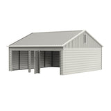 30' x 33' Double Garage Metal Shed with Side Entry Door