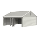 30' x 33' Double Garage Metal Shed with Side Entry Door