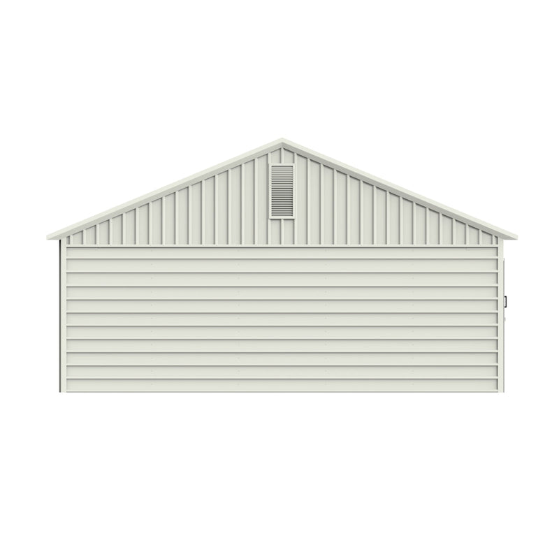 30' x 33' Double Garage Metal Shed with Side Entry Door