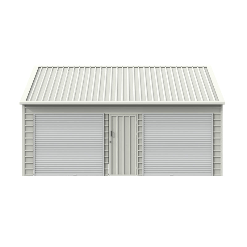 30' x 33' Double Garage Metal Shed with Side Entry Door
