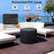30K BTU Premium Outdoor Patio Gas Fire Pit Table With Fire Glass And Cover, 32" (SAK17432)