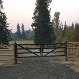 20ft Farm Metal Driveway Gate with Diagonal Tubes