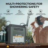 Bougerv portable propane outdoor camping water heater