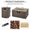 32" Propane Rattan Fire Pit Table Set W/ Side Table Tank & Cover (90165397)