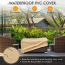 32" Propane Rattan Fire Pit Table Set W/ Side Table Tank & Cover (90165397)