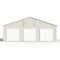 35' x 40' Three Car Garage Shed with Side Entry Door & Windows