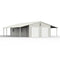 39' x 39' Vertical Steel Carport With Lean-to