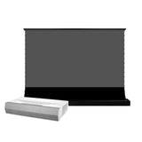 BUNDLE Optoma CinemaX D2 4K HDR UST 3D Laser Projector &VIVIDSTORM S PRO Electric Tension Floor Screen