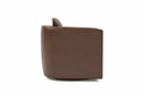 Valencia Riley Leather Swivel Accent Chair, Brown Color