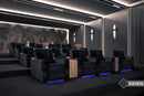 Valencia Naples Prestige Home Theater Seating Row of 2, Raven