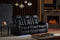 Valencia Tuscany Luxury Console Leather Home Theater Seating Row of 3 Dropdown Center, Onyx