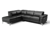 Pista Leather Reclining Sectional Sofa