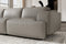 Valencia Valentina Leather Three Seats Recliner Sofa, Light Grey