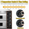 3KW Premium Electric Commercial Stainless Steel Double Deck Pizza Oven (98620571)