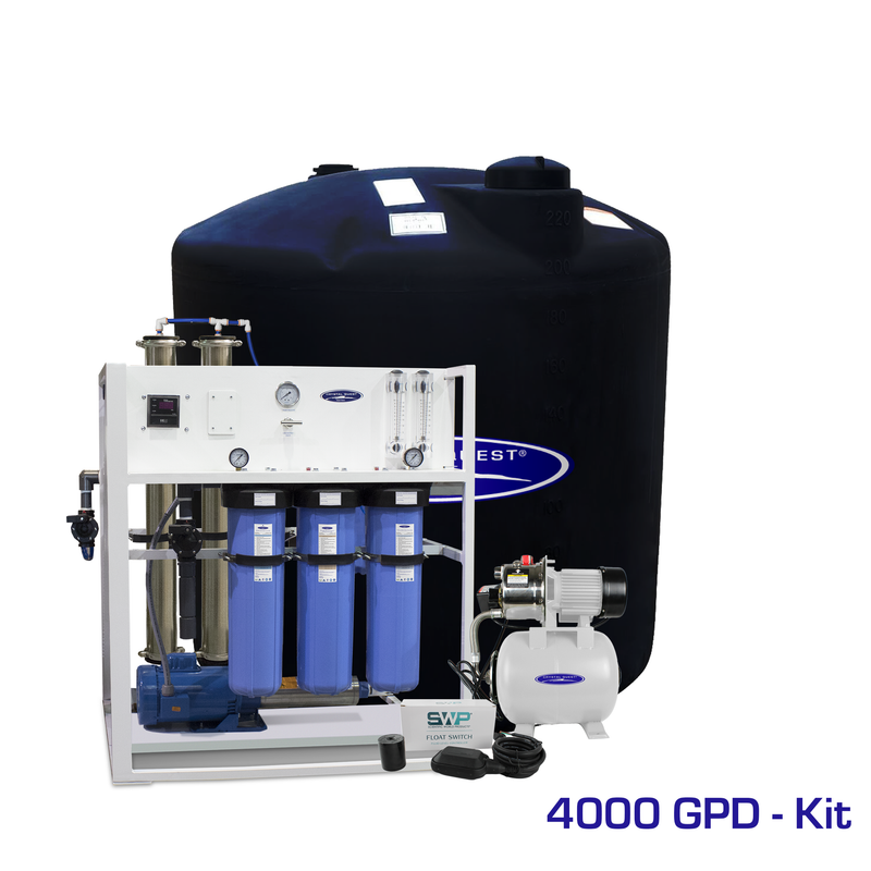 Commercial Mid-Flow Reverse Osmosis System (500-7000 GPD)