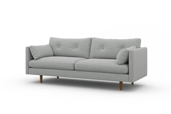 Valencia Riga Modern Fabric Sofa, Grey