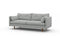 Valencia Riga Modern Fabric Sofa, Grey