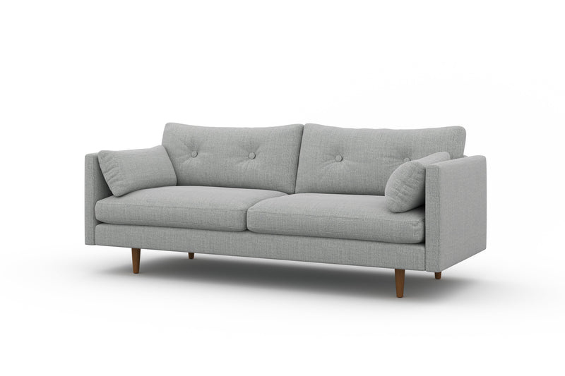 Valencia Riga Modern Fabric Sofa, Grey