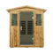 Deluxe 4-Person Outdoor Infrared Hemlock Sauna With Bluetooth Speakers & LED Lighting (SAK96371)