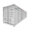 40ft High Cube Two Multi Doors Container with Logo