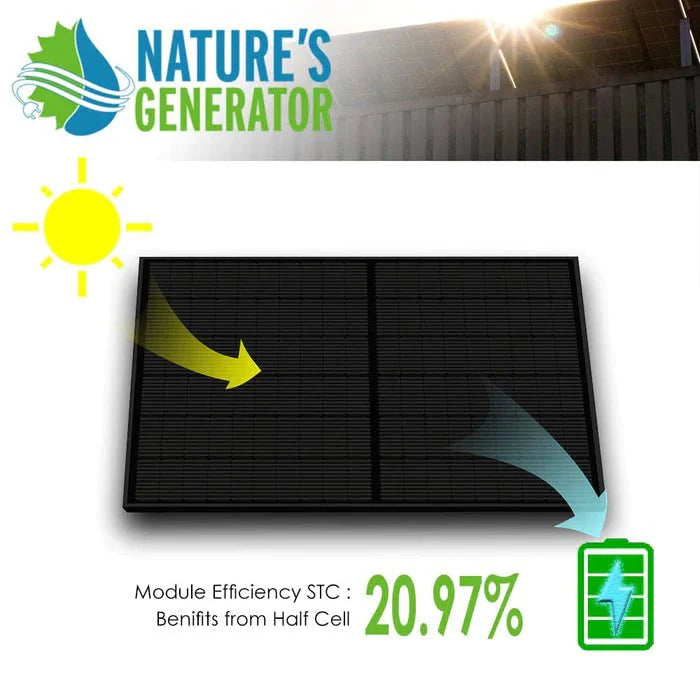 Nature's generator 410 watt monocrystalline solar panel (10 pack)