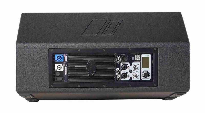 DAS Audio ACTION-M512A, Two-Way 12-Inch 1000W Powered Stage Monitor Speaker with DSP Processor - Black