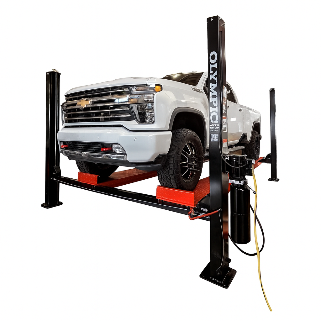 Olympic 4PXL-10 “The Dually” Portable 10,000 lb. Maintenance & Storage Four Post Lift
