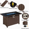 43" 50,000 BTU Outdoor Patio Propane Gas Fire Pit Table (91486067)