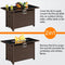 43" 50,000 BTU Outdoor Patio Propane Gas Fire Pit Table (91486067)
