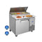 44" Commercial Pizza Prep Table With Built-In 11 Cu.Ft. Refrigerator (SAK09621)