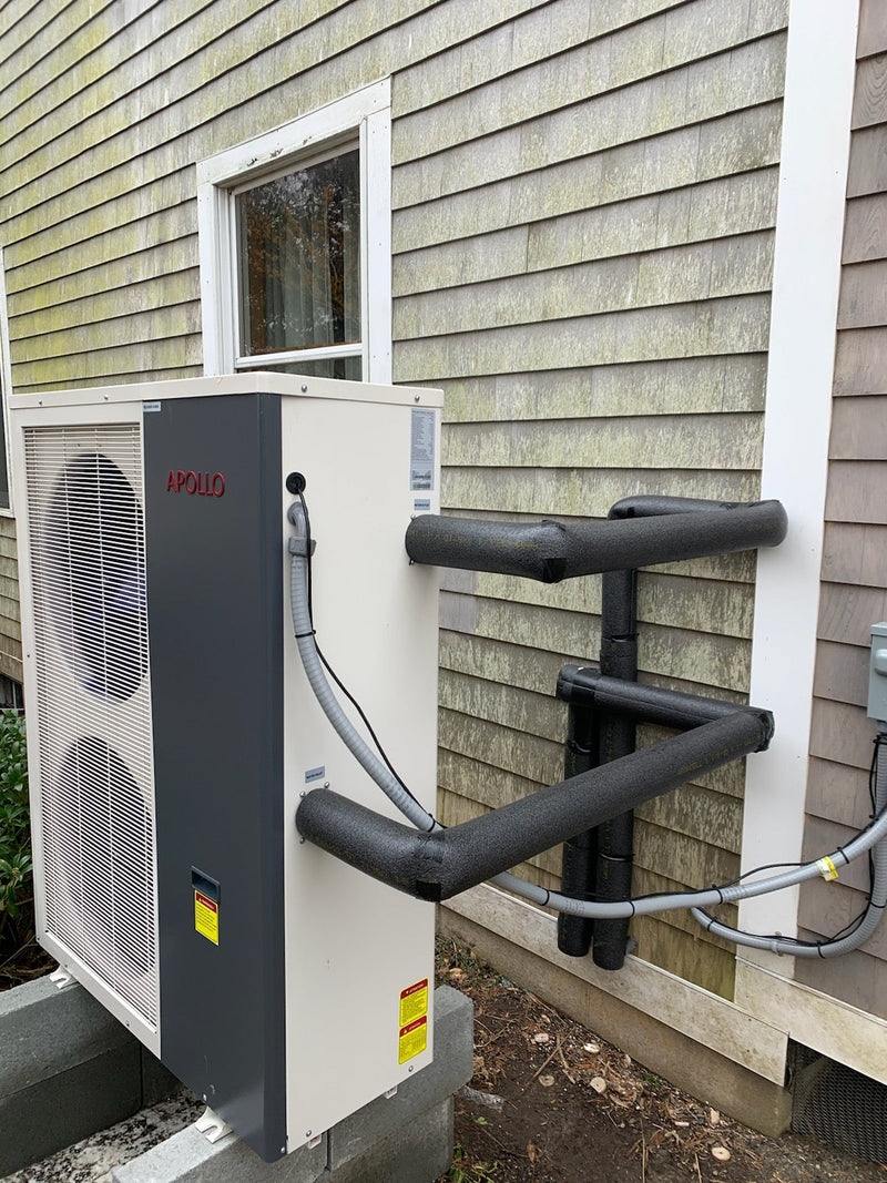 APOLLO Central Heat Pump - 60k btu / 5 ton - Air to Water - EVI Inverter DC technology