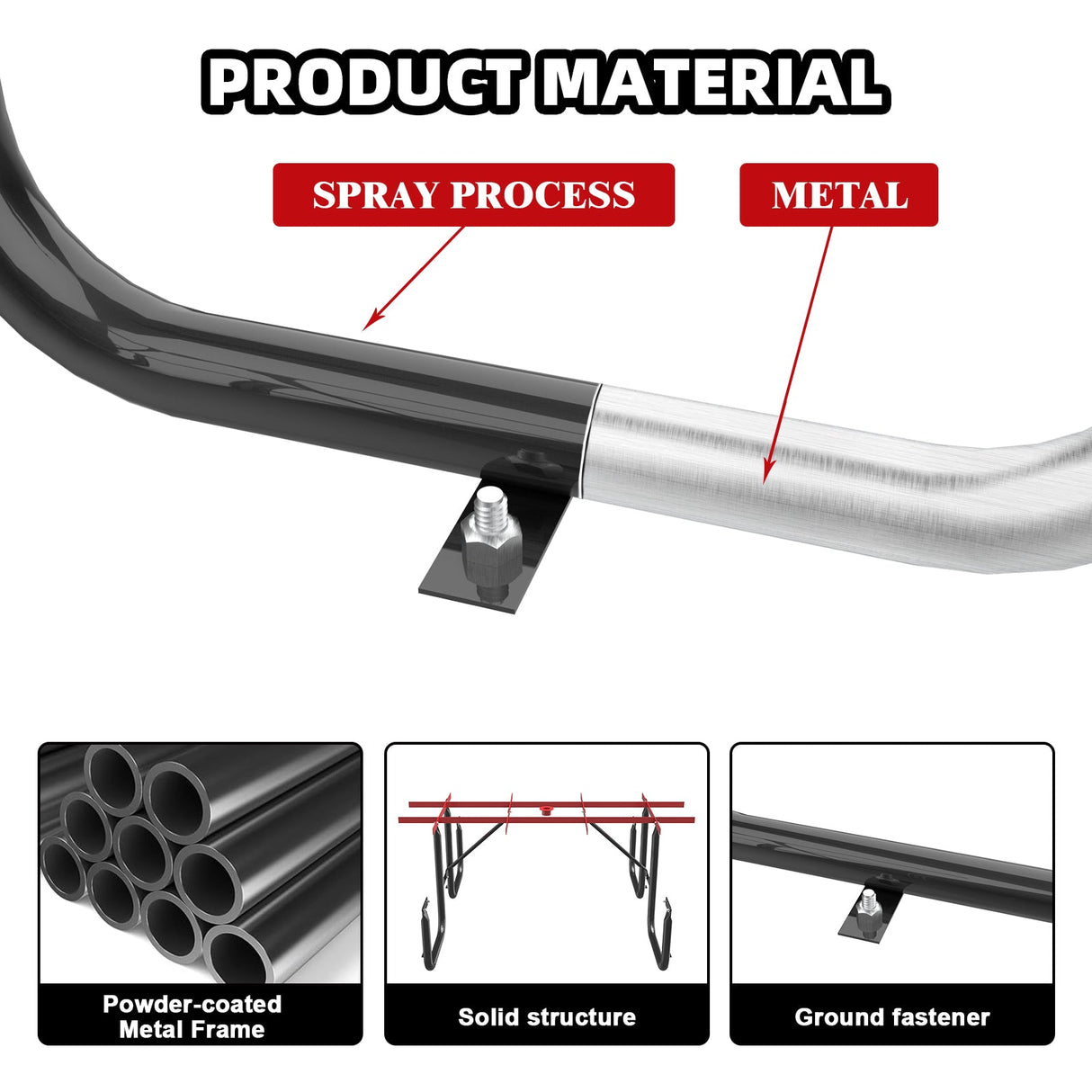 46" Round Picnic Table With Umbrella Hole