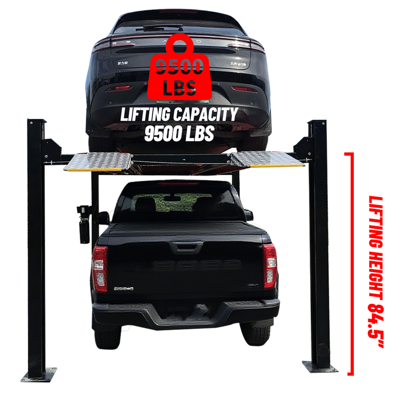 Katool 9,500lbs Heavy Duty 4 Post Storage Car Lift 4H950