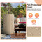 48" Large Outdoor Propane Fire Bowl Column With Cover & Lava Rocks (96173485)