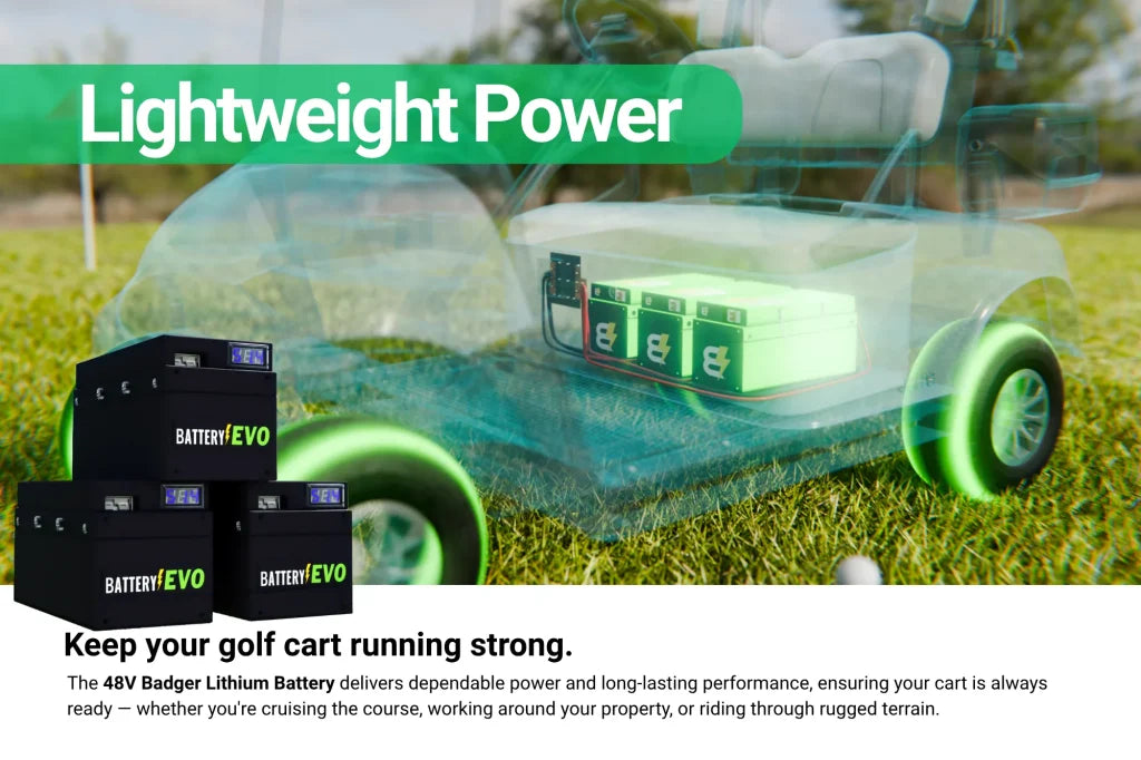 BADGER 48V 6.3kWh Lithium Battery 3x Kit