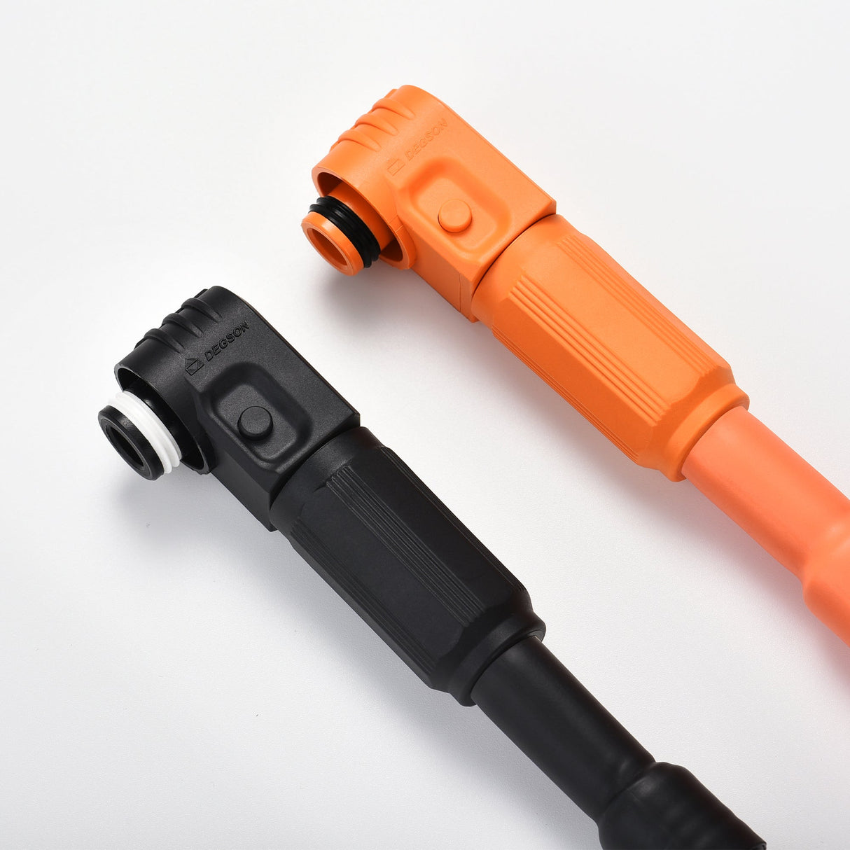 4 AWG 3/8” Battery Cables | Pair of Orange & Black Pure Copper Battery Cables for Server Rack Busbar
