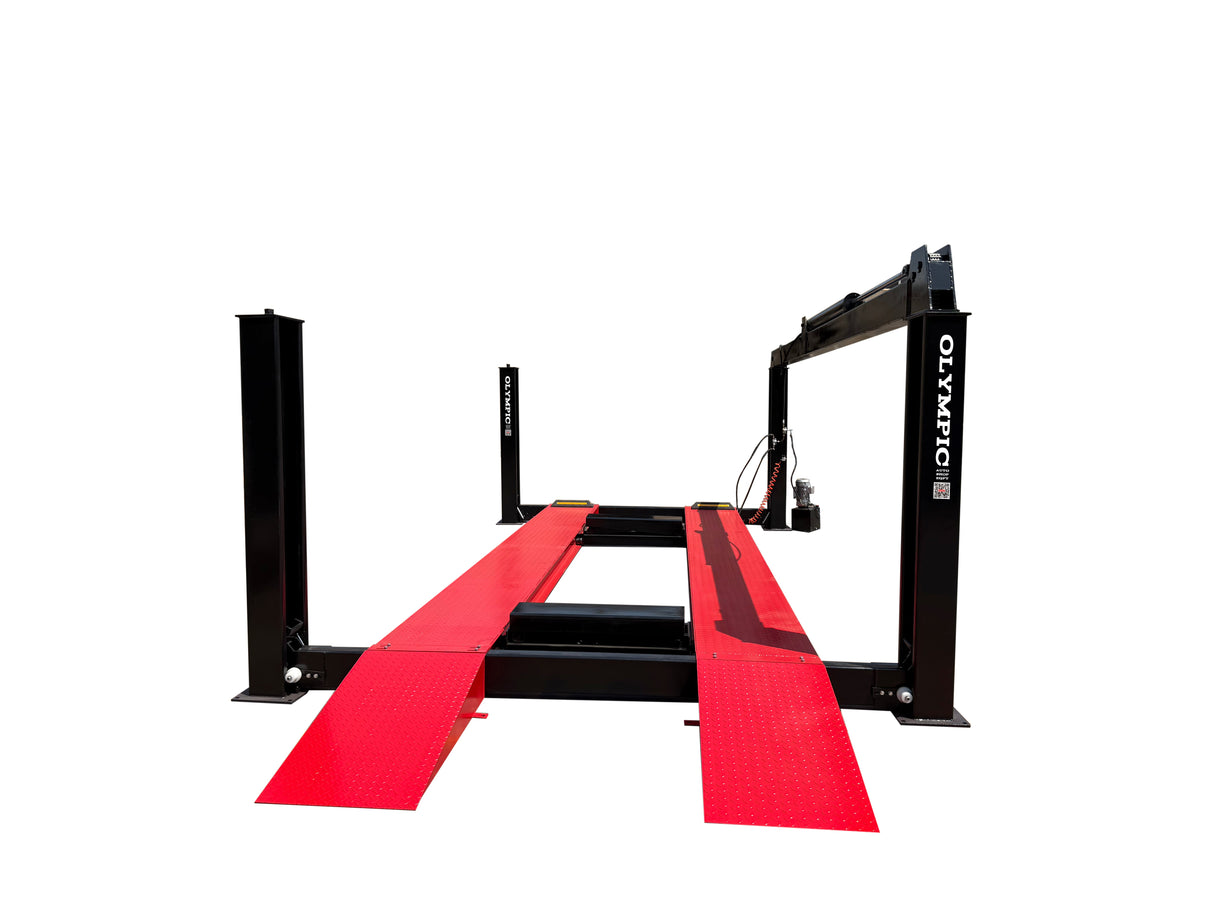 Olympic 4PHDXLA-33 / 33,000-lb. 4-Post Heavy-Duty Alignment Lift / 10-Year Warranty / 150″ W X 312″ L