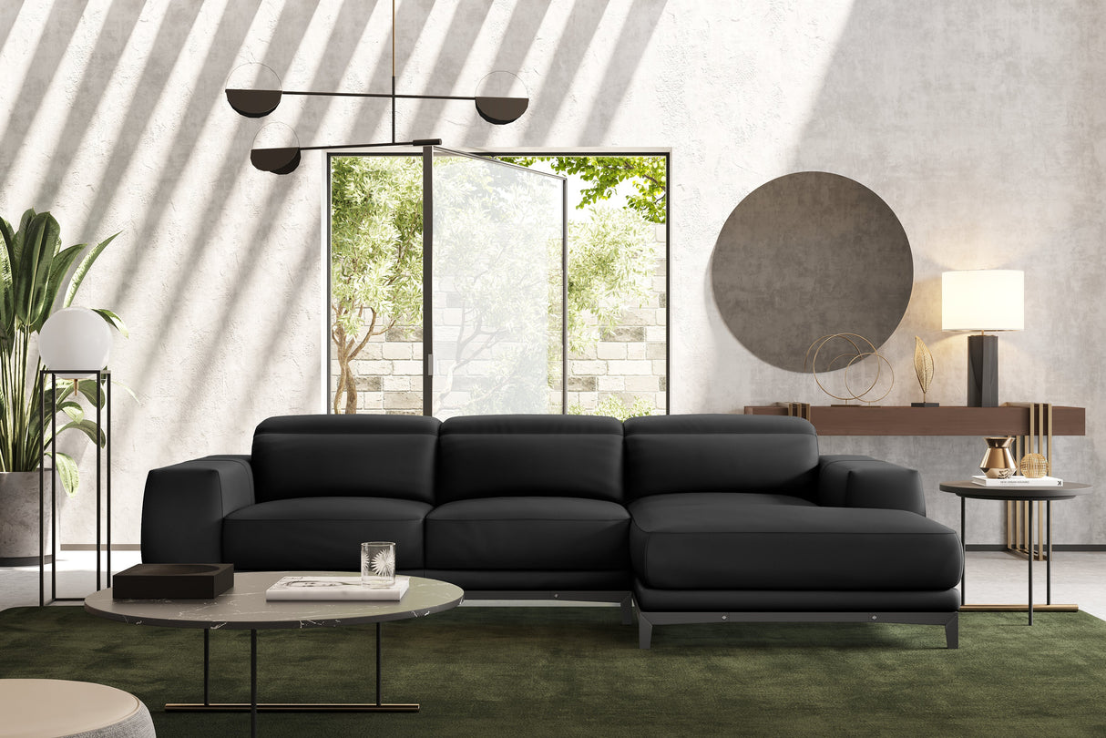 Valletta Leather Sectional Sofa