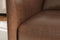 Valencia Riley Leather Swivel Accent Chair, Brown Color
