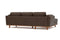 Valencia Artisan Top Grain Leather Three Seats with Left Chaise Sofa, Chocolate