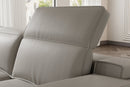 Valencia Valentina Leather Three Seats Recliner Sofa, Light Grey