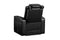 Valencia 2025 New Tuscany Executive Heat & Massage Leather Home Theater Seating Row of 2, Midnight Black
