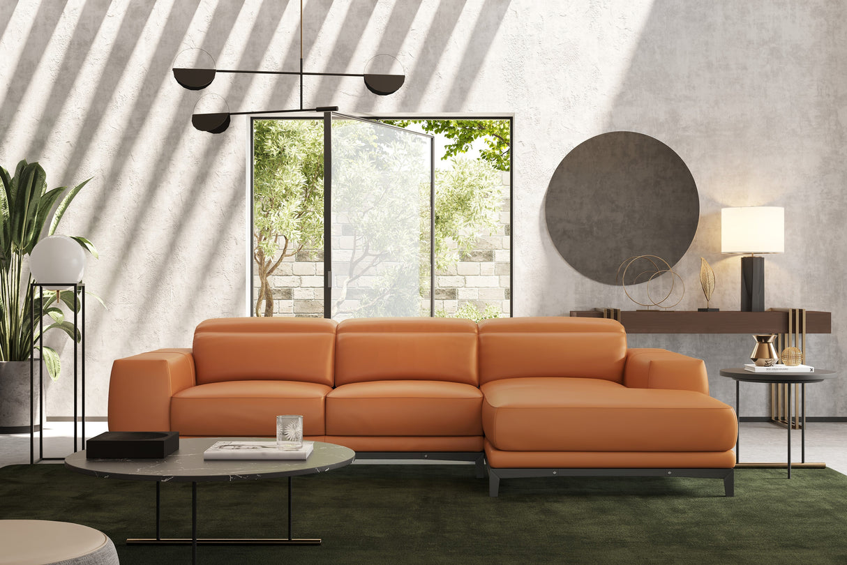 Valletta Leather Sectional Sofa