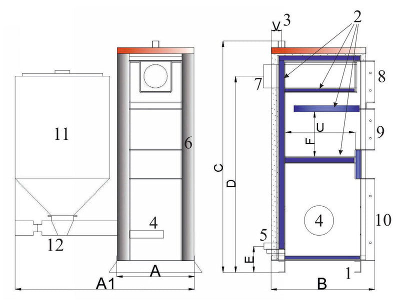 EKO DUO 95 hybrid boiler, 330K BTU