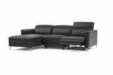 Andria Leather Reclining Sectional Sofa