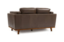 Valencia Artisan Top Grain Leather Loveseat Sofa, Chocolate