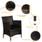 4PCS Outdoor Rattan Patio Furniture Set With Cushions & Coffee Table (SAK75463)