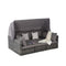 5 PCS Outdoor Patio Wicker Daybed Furniture Set With Retractable Canopy (SAK37816)