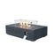 52" Outdoor Concrete Liquid Propane Rectangular Fire Pit Table (SAK84314)