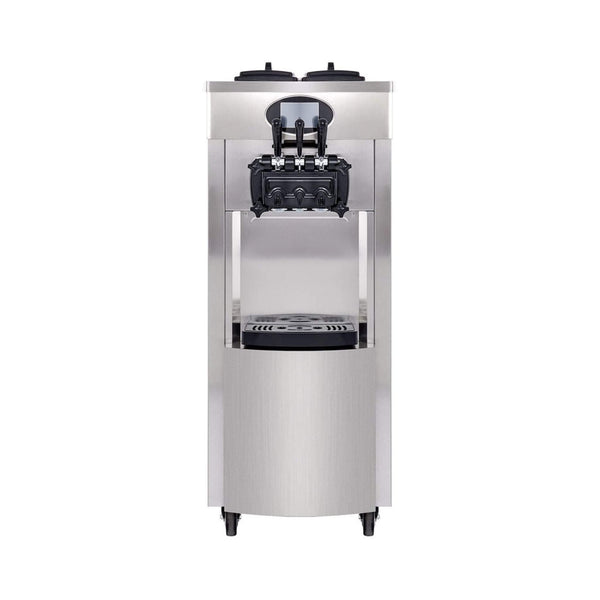 53" Freestanding 3-Flavors Commercial Soft Serve Yogurt Ice Cream Machine Maker With Auto Clean (SAK74031)